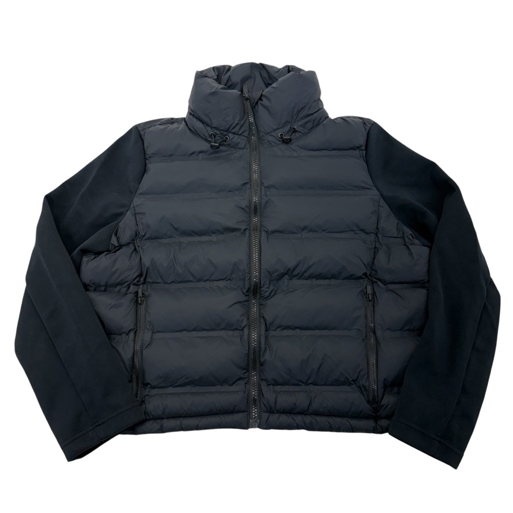 NWT Chico’s Zenergy Scuba Mix Puffer Coat size 10/1.5 Black - Picture 7 of 16